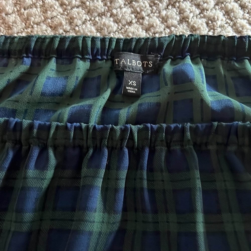 Talbots Checkered Blouse - Picture 2 of 3